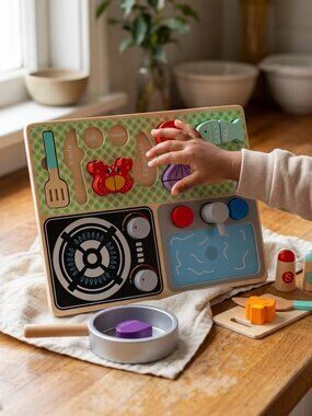 NEW Montessori Wooden Kitchen Play Set Pretend Cooking Toy Kids Gift